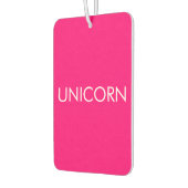 "Unicorn" Minimalistisches, heißrosa Fuchsienweißa Autolufterfrischer (Links)