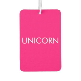 "Unicorn" Minimalistisches, heißrosa Fuchsienweißa Autolufterfrischer