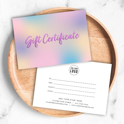 Unicorn Mix Imitate Lila Glitzer Geschenkgutschein