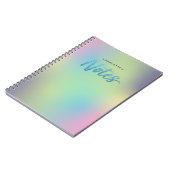 Unicorn Mix Muster Imitate Blue Glitzer Notes Notizblock (Linke Seite)