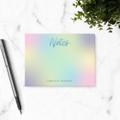 Unicorn Mix Muster Imitate Blue Glitzer Post-it Klebezettel