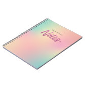 Unicorn Mix Pattern Falsch Pink Glitter Anmerkunge Notizblock (Linke Seite)