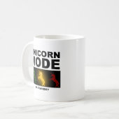 Unicorn Mode Standby Funny Mug Kaffeetasse (Vorderseite Links)