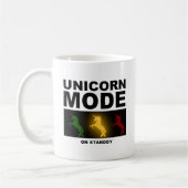 Unicorn Mode Standby Funny Mug Kaffeetasse (Links)