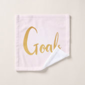 Unicorn Modern Script Badhandtuch Set (Waschlappen)