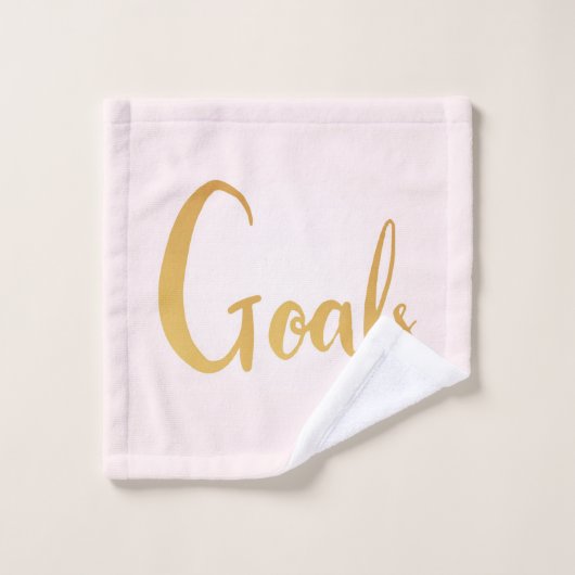 Unicorn Modern Script Badhandtuch Set (Waschlappen)