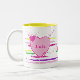 Unicorn mok met vrolijke kleuren - Unicorn mug Zweifarbige Tasse