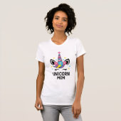 Unicorn Mom Birthday Party Bella+Canvas T-Shirt (Vorne ganz)