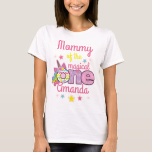 Unicorn Mommy des einmagischen Geburtstags-Shirt T-Shirt