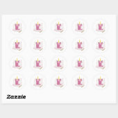 Unicorn Monogram L Custom Stickers (Blatt)