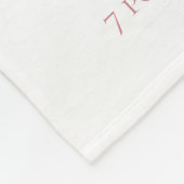 Unicorn Monogram Letter G Pink Baby Girl Gift Fleecedecke (Ecke)