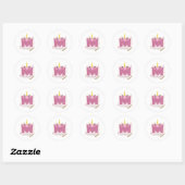 Unicorn Monogram M Custom Stickers (Blatt)