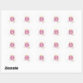 Unicorn Monogram O Custom Stickers (Blatt)