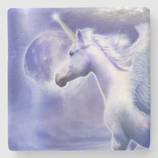 UNICORN MOON FLIGHT SHAFIRE STEINUNTERSETZER (Vorderseite)