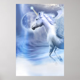 UNICORN MOON FLUG POSTER