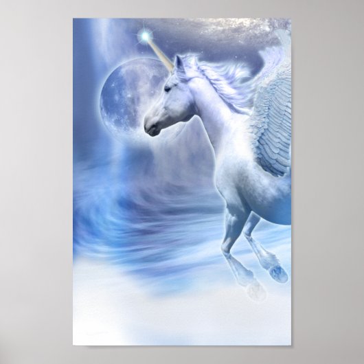 UNICORN MOON FLUG POSTER (Vorne)