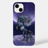 Unicorn Moon Lila Case-Mate iPhone Hülle (Rückseite)