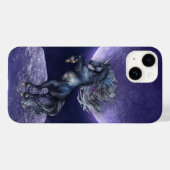 Unicorn Moon Lila Case-Mate iPhone Hülle (Rückseite (Horizontal))