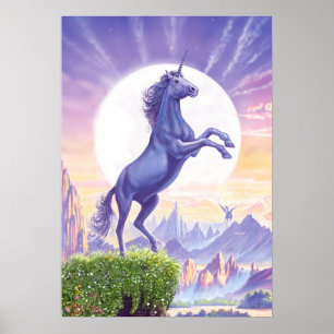 Unicorn Moon Poster