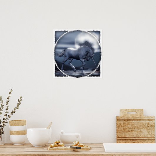 Unicorn Moon Poster (Küche)