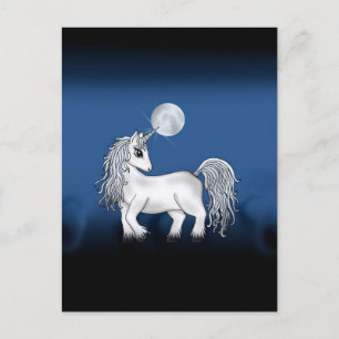 Unicorn Moon Postkarte