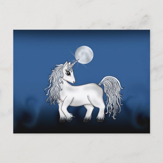 Unicorn Moon Postkarte (Vorderseite)