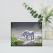 Unicorn Moon Postkarte (Stehend Vorderseite)