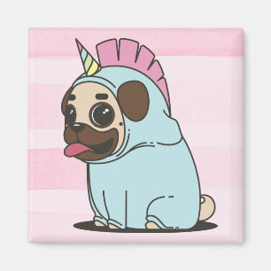Unicorn-Mops Magnet