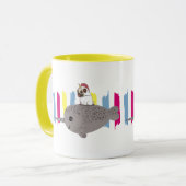 Unicorn-Mops Narwhal Tasse (Vorderseite Links)