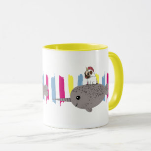 Unicorn-Mops Narwhal Tasse