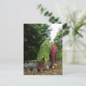 Unicorn Mosaiculture Postkarte (Stehend Vorderseite)