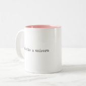 Unicorn Mug Zweifarbige Tasse (Vorderseite Links)