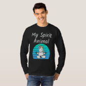 Unicorn My Spirit Animal Relaxing Mediation Yoga u T-Shirt (Vorne ganz)