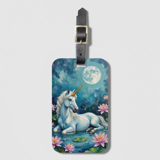 Unicorn Mystic Garden Gepäckanhänger (Vorderseite Vertikal)