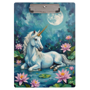 Unicorn Mystic Garden Klemmbrett