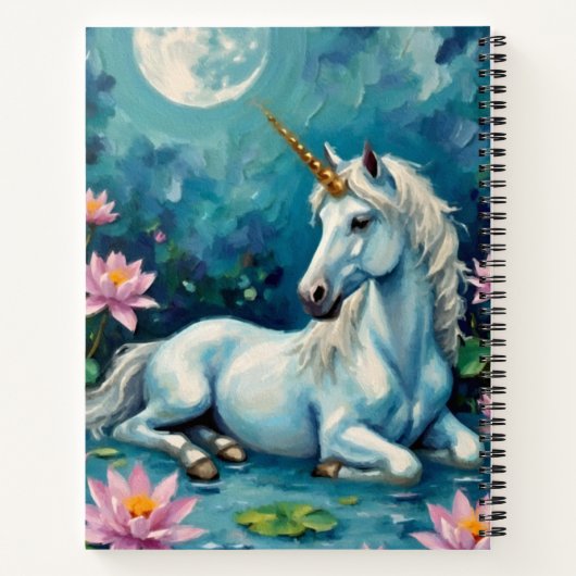 Unicorn Mystic Garden Notizblock (Rückseite)