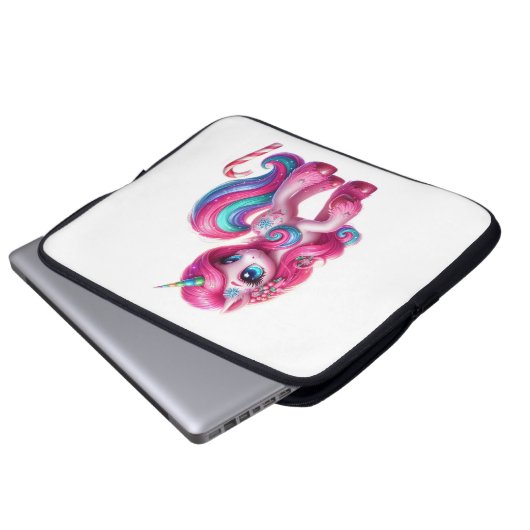 Unicorn Mythical Electronic Bag Laptopschutzhülle (Vorne Knopf)