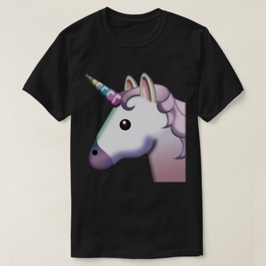 Unicorn Mythische Kreatur Märchen Emoji Pferd F T-Shirt (Design vorne)