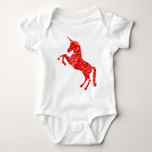 Unicorn Mythische Kreaturenmärchen Baby Strampler (Vorderseite)