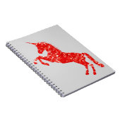 Unicorn Mythische Kreaturenmärchen Notizblock (Rechte Seite)