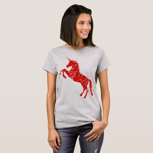 Unicorn Mythische Kreaturenmärchen T-Shirt (Vorne ganz)
