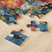 Unicorn Mythisches Pferdefloralpuzzle Puzzle (Seite)