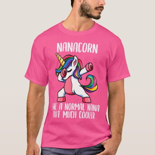 Unicorn Nana Girl Birthday Party Apparel Nanacorn T-Shirt (Vorderseite)