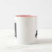 Unicorn Narwhal Smartphone Mirror Liebe Zweifarbige Tasse (Mittel)