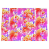 Unicorn Neon Gift Bag Große Geschenktüte (Rückseite)