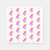 Unicorn Neon Serviette (Vorderseite)