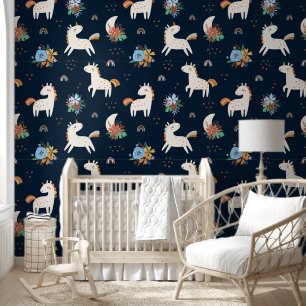 Unicorn Niedlich Fantasy Animal Pattern Tapete