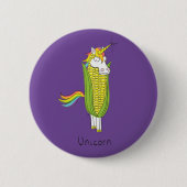 Unicorn Niedlich Kids Funny Pub Button (Vorderseite)
