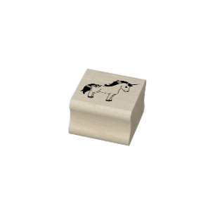Unicorn Niedlich Kids Gummistempel