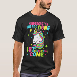 Unicorn Niedlich Kindergarten Wir sind 1. Klasse E T-Shirt